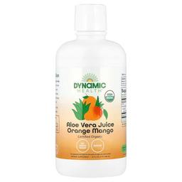 Dynamic Health Aloe Vera Juice Orange Mango 32 Fl Oz 946 Ml