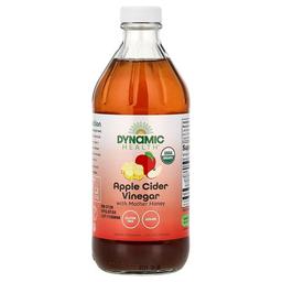 Dynamic Health Apple Cider Vinegar With Mother Honey 16 Fl Oz 473 Ml