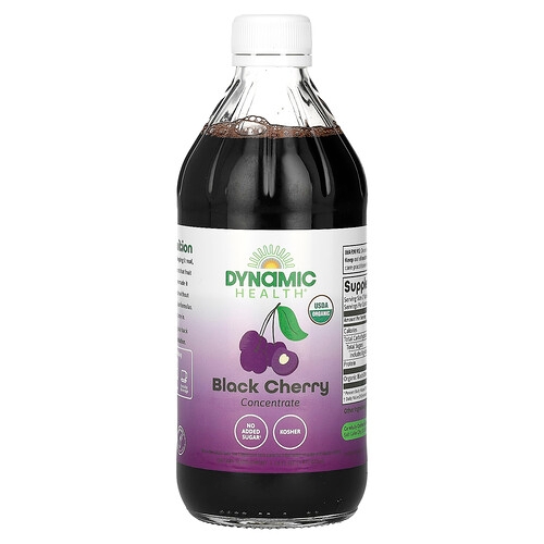 Dynamic Health Black Cherry Concentrate Glass 16 Fl Oz 473 Ml product image