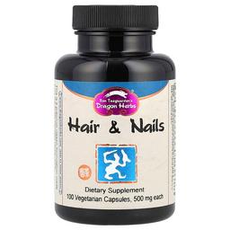 Dragon Herbs Hair Nails 100 Vegetarian Capsules