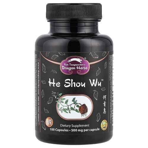 Dragon Herbs He Shou Wu 500 Mg 100 Capsules product image
