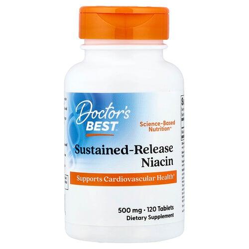 Doctor S Best Sustained Release Niacin 500 Mg 120 Tablets product image