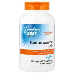 Doctor S Best Benfotiamine With Benfopure 150 Mg 360 Veggie Caps
