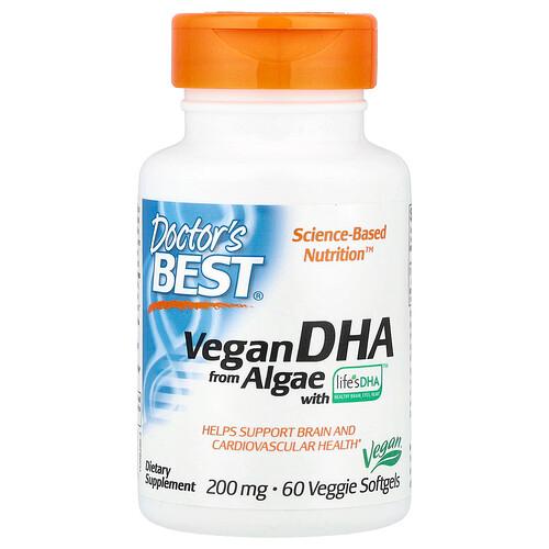 Doctor S Best Vegan Dha From Algae With Life S Dha 200 Mg 60 Veggie Softgels product image
