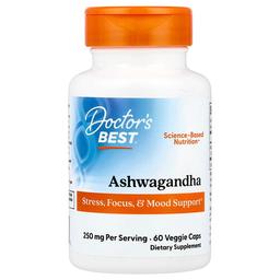 Doctor S Best Ashwagandha 60 Veggie Caps 125 Mg Per Capsule