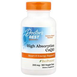 Doctor S Best High Absorption Coq10 200 Mg 180 Veggie Caps