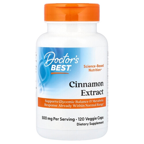Doctor S Best Cinnamon Extract 120 Veggie Caps 250 Mg Per Capsule product image