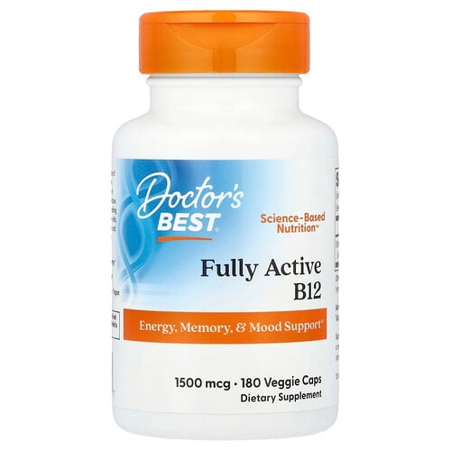 Doctor S Best Fully Active B12 1 500 Mcg 180 Veggie Caps product image