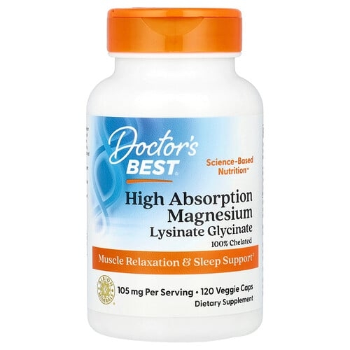 Doctor S Best High Absorption Magnesium 120 Veggie Caps 52 5 Mg Per Capsule product image