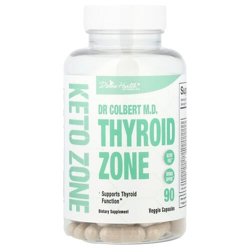 Divine Health Dr Colbert M D Thyroid Zone 90 Veggie Capsules product image