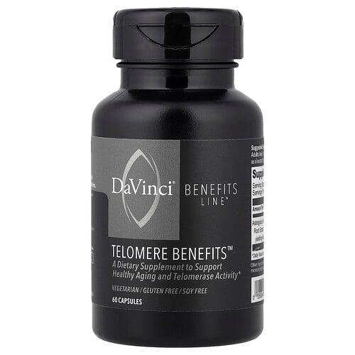 다빈치 래보래토리즈 DaVinci Laboratories, Benefits Line™, Telomere Benefits™, 캡슐 60정(캡슐 1정당 250mg) product image