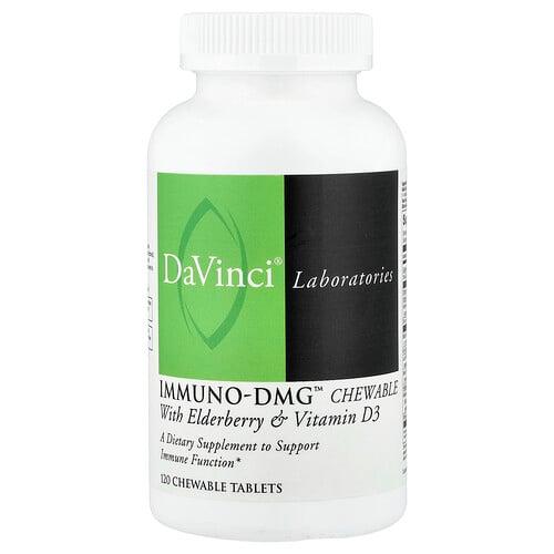 Davinci Laboratories Immuno Dmg Chewable With Elderberry Vitamin D3 120 Chewable Tablets product image