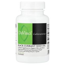 Davinci Laboratories Black Currant Seed Oil 90 Softgels 500 Mg Per Softgel