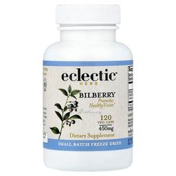 Eclectic Herb Bilberry Promotes Healthy Vision 120 Veg Caps 450 Mg Per Capsule