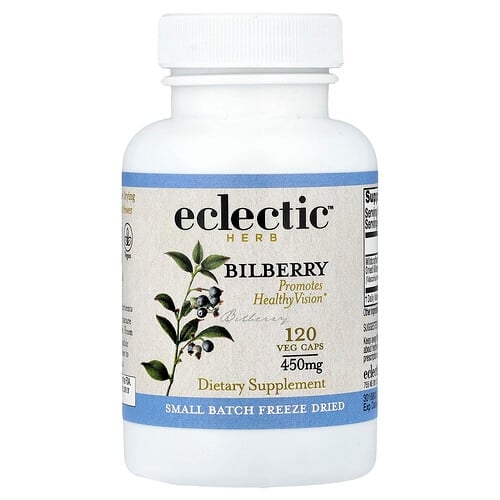 Eclectic Herb Bilberry Promotes Healthy Vision 120 Veg Caps 450 Mg Per Capsule product image