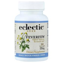 Eclectic Herb Feverfew Supports Tension Of The Head Neck 125 Mg 90 Veg Caps