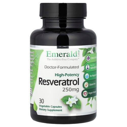 Emerald Laboratories Resveratrol 250 Mg 30 Vegetable Capsules product image