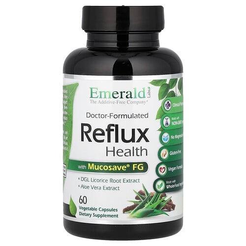 Emerald Laboratories Reflux Health With Mucosave Fg 60 Vegetable Capsules product image