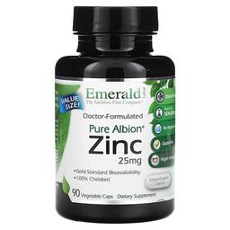 Emerald Laboratories Pure Albion Zinc 25 Mg 90 Vegetable Caps