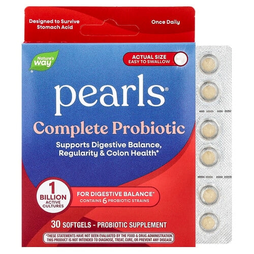 Nature S Way Pearls Complete Probiotic 1 Billion Cfu 30 Softgels product image