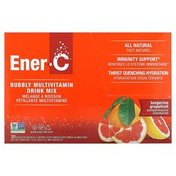 Ener C Vitamin C Bubbly Multivitamin Drink Mix Tangerine Grapefruit 1 000 Mg 30 Packets