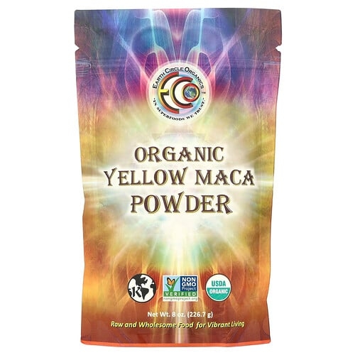 Earth Circle Organics Organic Yellow Maca Powder 8 Oz 226 7 G product image