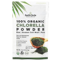 Earth Circle Organics 100 Organic Chlorella Powder 4 Oz 113 4 G