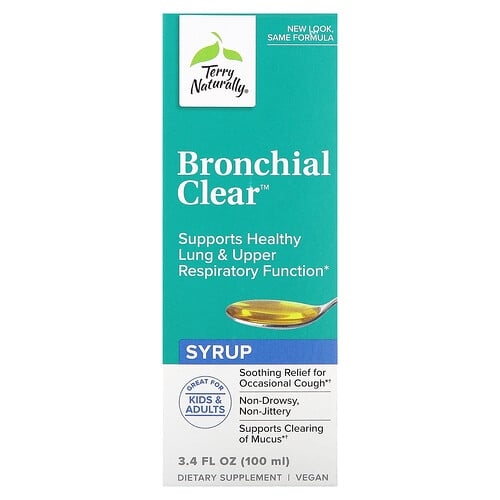 Terry Naturally Bronchial Clear Syrup 3 4 Fl Oz 100 Ml product image