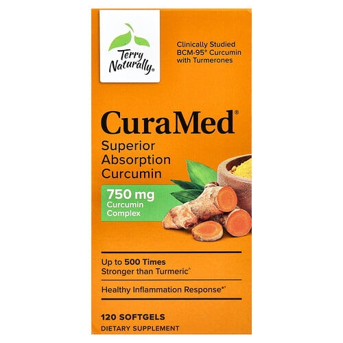 Terry Naturally Curamed Superior Absorption Curcumin 120 Softgels product image