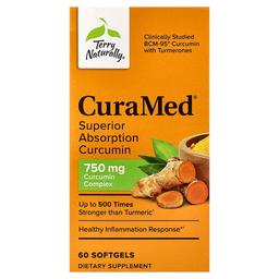 Terry Naturally Curamed Superior Absorption Curcumin 750 Mg 60 Softgels