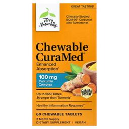 Terry Naturally Chewable Curamed Enhanced Absorption 60 Chewable Tablets