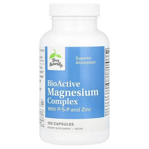 Terry Naturally Bioactive Magnesium Complex With P 5 P And Zinc 120 Capsules product image