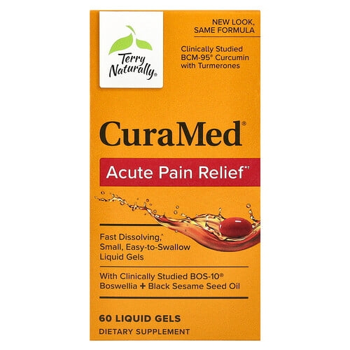 Terry Naturally Curamed Acute Pain Relief 60 Liquid Gels product image