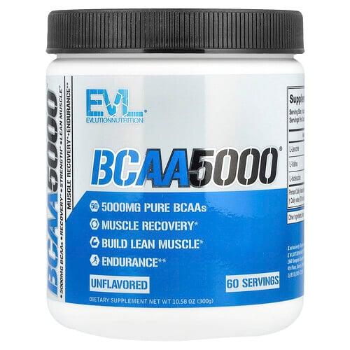 Evlution Nutrition Bcaa5000 Unflavored 10 58 Oz 300 G product image