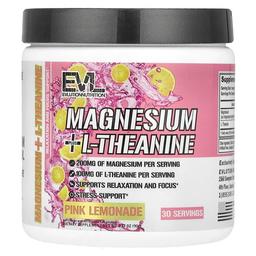 Evlution Nutrition Magnesium L Theanine Pink Lemonade 3 17 Oz 90 G