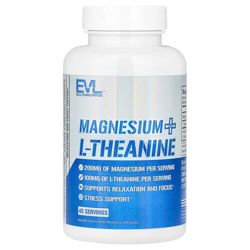 Evlution Nutrition Magnesium Plus L Theanine 90 Veggie Capsules product image