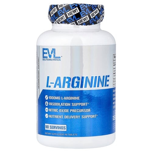 Evlution Nutrition L Arginine 1 G 90 Tablets product image