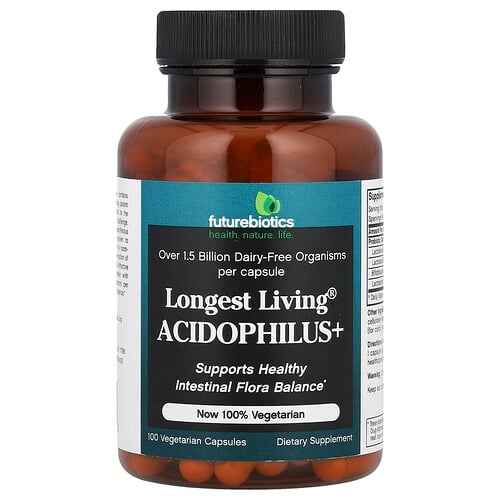 Futurebiotics Longest Living Acidophilus 100 Vegetarian Capsules product image