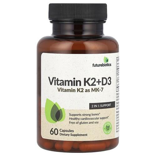 Futurebiotics Vitamin K2 D3 60 Capsules product image