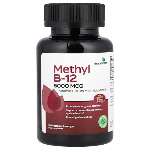 Futurebiotics Methyl B 12 Cherry 5 000 Mcg 90 Vegetarian Lozenges product image