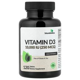 Futurebiotics Vitamin D3 250 Mcg 10 000 Iu 120 Tablets