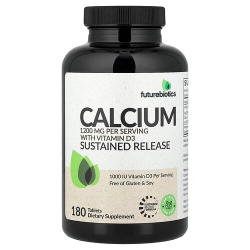Futurebiotics Calcium With Vitamin D3 Sustained Release 180 Tablets product image