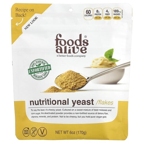 Foods Alive Nutritional Yeast Flakes 6 Oz 170 G product image
