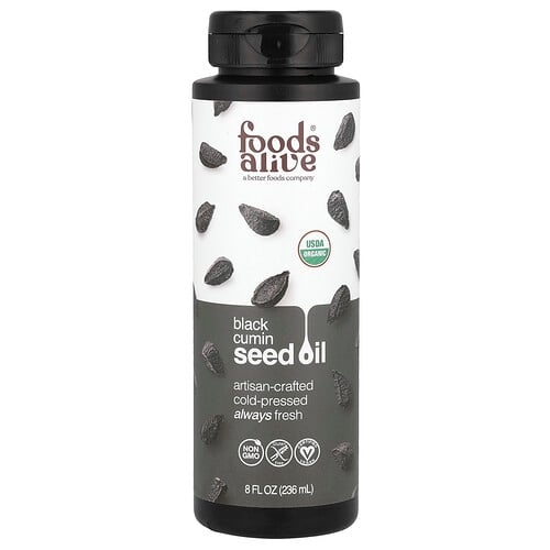 Foods Alive Organic Black Cumin Seed Oil 8 Fl Oz 236 Ml product image