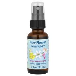 Flower Essence Services Five Flower Formula Flower Essence Spray 1 Fl Oz 30 Ml