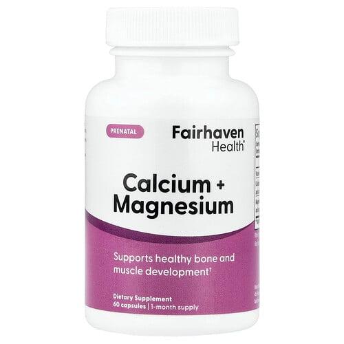 Fairhaven Health Prenatal Calcium Magnesium 60 Capsules product image