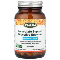 Flora Immediate Support Digestive Enzymes 90 Vegetarian Capsules