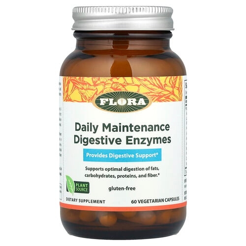 Flora Daily Maintenance Digestive Enzymes 60 Vegetarian Capsules product image