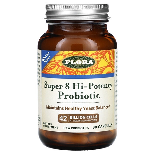 Flora Super 8 Hi Potency Probiotic 42 Billion Cells 30 Capsules product image