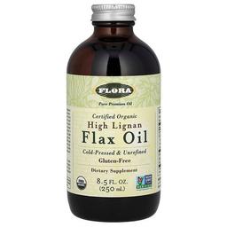Flora Certified Organic High Lignan Flax Oil 8 5 Fl Oz 250 Ml